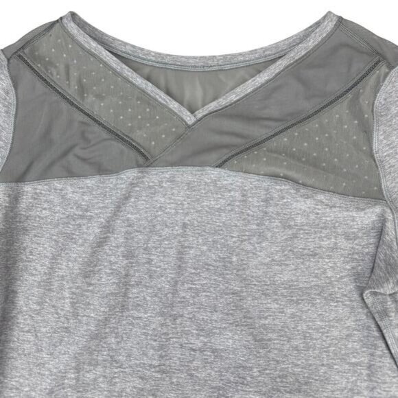 LULULEMON Just Breathe Long Sleeve Size 10 Heathered Slate - Picture 9 of 11